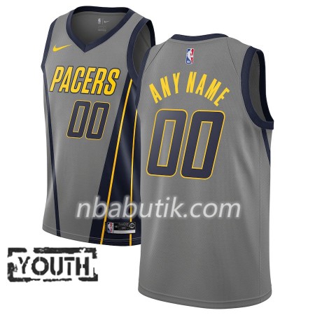 NBA Børn Trøje Indiana Pacers Custom 2018-19 Nike City Edition Grå Swingman